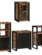 vidaXL Комплект мебели за баня 4 бр. Многоцветен 55 x 35 x 60 см