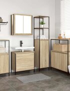 vidaXL Комплект мебели за баня 5 бр. Бежово 36 x 35 x 165 см