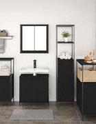 vidaXL Комплект мебели за баня 5 бр. Черния дъб 36 x 35 x 165 см