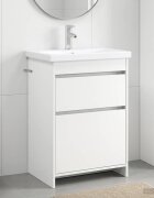 vidaXL Комплект мебели за баня Бяло 61 x 40 x 845 см