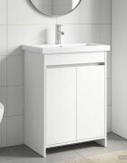 vidaXL Комплект мебели за баня Бяло 61 x 40 x 845 см
