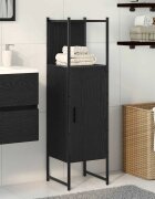 vidaXL Комплект мебели за баня Черния дъб 33 x 33 x 1205 см