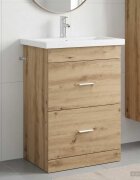 vidaXL Комплект мебели за баня Дъб артизан 61 x 40 x 845 см