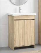 vidaXL Комплект мебели за баня Дъб сонома 61 x 40 x 845 см