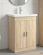 vidaXL Комплект мебели за баня Дъб сонома 61 x 40 x 845 см