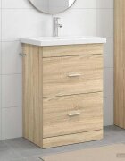 vidaXL Комплект мебели за баня Дъб сонома 61 x 40 x 845 см