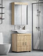 vidaXL Комплект мебели за баня TULUM 2 бр. Сонома дъб 60 x 34 x 63 см