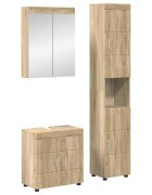 vidaXL Комплект мебели за баня TULUM 3 бр. Сонома дъб 60 x 34 x 63 см