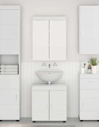vidaXL Комплект мебели за баня TULUM 5 бр. Бяло 60 x 34 x 63 см