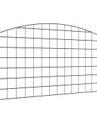 vidaXL Комплект ограда за езеро 5 бр. 100 x 50 cm Стомана Зелен