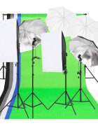 vidaXL Комплект осветление за фотостудио