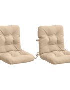 vidaXL Комплект от 2 възглавници за стол с висока облегалка VIANEN