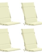 vidaXL Комплект от 4 възглавници за стол с висока облегалка GEMERT