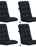 vidaXL Комплект от 4 възглавници за стол с висока облегалка VIANEN