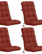 vidaXL Комплект от 4 възглавници за стол с висока облегалка VIANEN