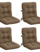 vidaXL Комплект от 4 възглавници за стол с висока облегалка VIANEN