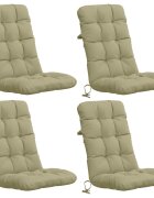 vidaXL Комплект от 4 възглавници за стол с висока облегалка VIANEN