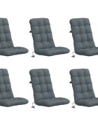 vidaXL Комплект от 6 възглавници за стол с висока облегалка VIANEN