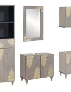 vidaXL Комплект шкафове за баня 5 бр. Сив 62 x 33 x 58 см