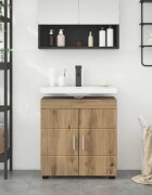vidaXL Комплект шкафове за баня TULUM Дъб 60 x 34 x 63 см