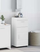 vidaXL Комплект шкафове за баня TULUM Лъскаво бяло 37 x 315 x 82 см