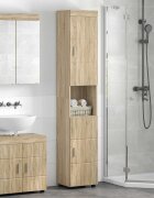 vidaXL Комплект шкафове за баня TULUM Сонома дъб 37 x 315 x 203 см