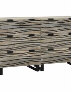 vidaXL Комплект скрин 2 бр. Бяло 120 x 33 x 75 см