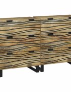 vidaXL Комплект скрин 2 бр. Натурално 120 x 33 x 75 см