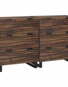vidaXL Комплект скрин 2 бр. Орех 120 x 33 x 75 см