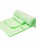vidaXL Комплект Спортни Хавлии 2 бр. Зелено 50 x 30 cm 200 x 100 cm