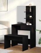 vidaXL Комплект тоалетно шкафче 2 бр. Черния дъб 745 x 40 x 141 cm
