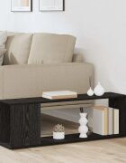 vidaXL Комплект ТВ шкаф 100 x 24 x 63 cm Черно Инженерна дървесина