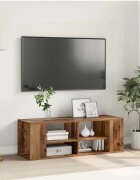 vidaXL Комплект ТВ шкаф 102 x 35 x 35 cm Старо дърво
