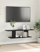 vidaXL Комплект ТВ шкаф 103 x 30 x 265 см Черно Инженерна дървесина