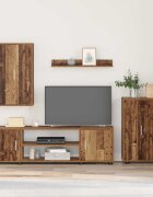 vidaXL Комплект ТВ шкаф 140 x 40 x 33 см Старо дърво