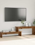 vidaXL Комплект ТВ шкаф 1805 x 30 x 43 см Старо дърво