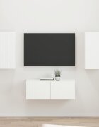 vidaXL Комплект ТВ шкаф 2 бр. Бяло Инженерна дървесина