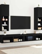 vidaXL Комплект ТВ шкаф 2 бр. Черния дъб Инженерна дървесина