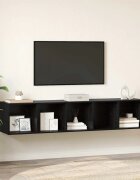 vidaXL Комплект ТВ шкаф 2 бр. Черния дъб Инженерна дървесина