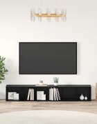 vidaXL Комплект ТВ шкаф 2 бр. Черния дъб Инженерна дървесина