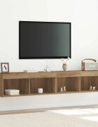 vidaXL Комплект ТВ шкаф 2 бр. Дъб Инженерна дървесина