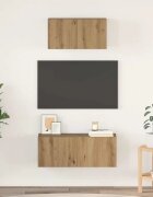 vidaXL Комплект ТВ шкаф 2 бр. Дъб Инженерна дървесина