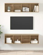 vidaXL Комплект ТВ шкаф 2 бр. Дъб Инженерна дървесина