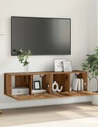 vidaXL Комплект ТВ шкаф 2 бр. Многоцветен Инженерна дървесина