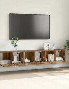 vidaXL Комплект ТВ шкаф 3 бр. Кафяво Инженерна дървесина