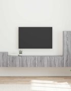 vidaXL Комплект ТВ шкаф 3 бр. Сив Сонома Инженерна дървесина