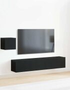 vidaXL Комплект ТВ шкаф 3 pcs Черния дъб 80 x 30 x 30 см