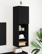 vidaXL Комплект ТВ шкаф 305 x 30 x 102 см Черния дъб