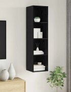 vidaXL Комплект ТВ шкаф 37 x 37 x 1425 см Черния дъб