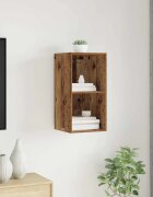 vidaXL Комплект ТВ шкаф 37 x 37 x 72 см Старо дърво
